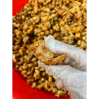 Tóp mỡ mắm tỏi lá chanh