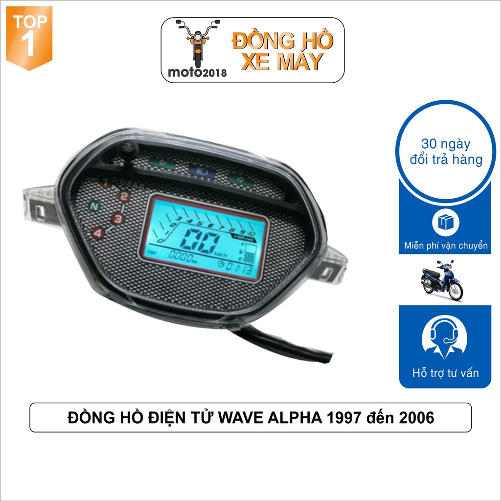 Đồng hồ điện tử wave alpha, wave 100, wave 110, wave zx đời 2002 đến 2006 - A640