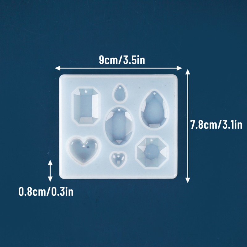 Khuôn Silicon Làm Mặt Vòng cổ / Bông Tai Hình Tháp Tròn Sáng Tạo