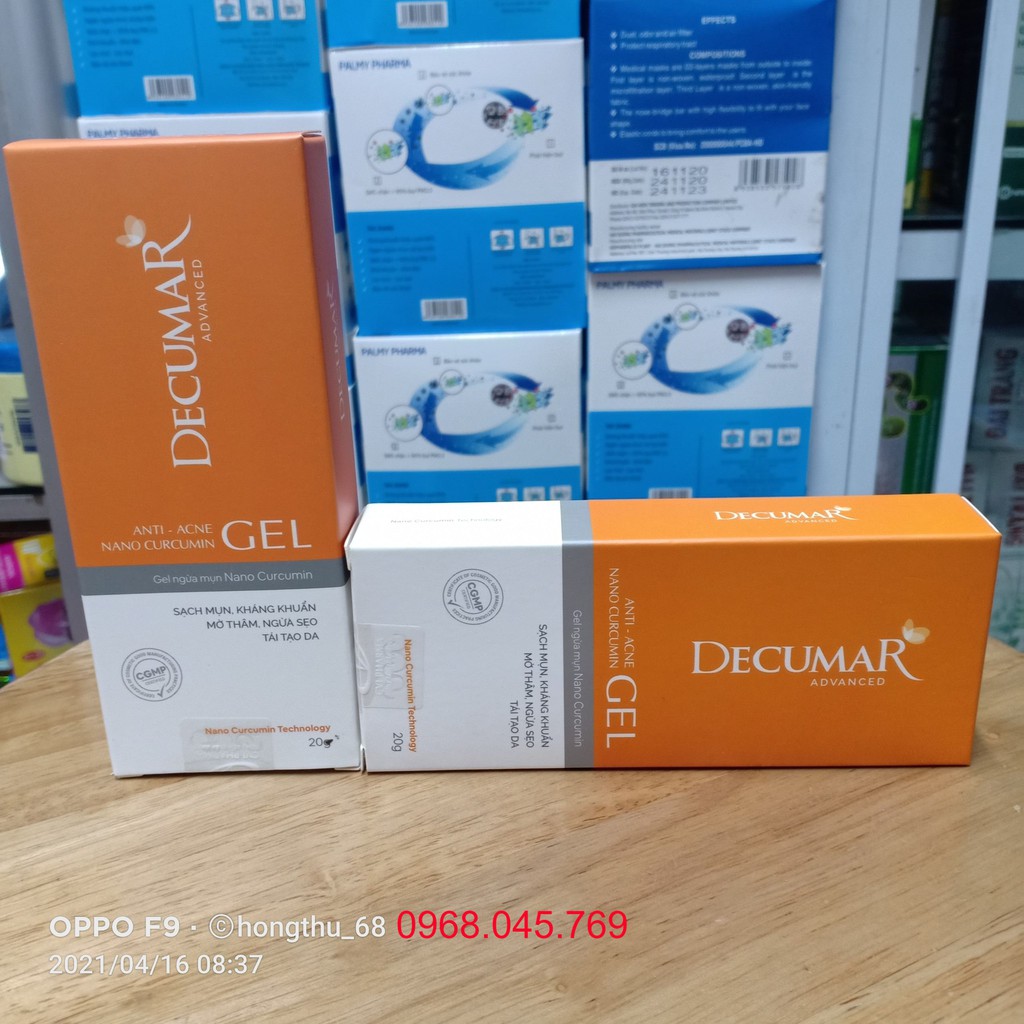 Gel ngừa mụn DECUMAR  Advanced tuýp 20g