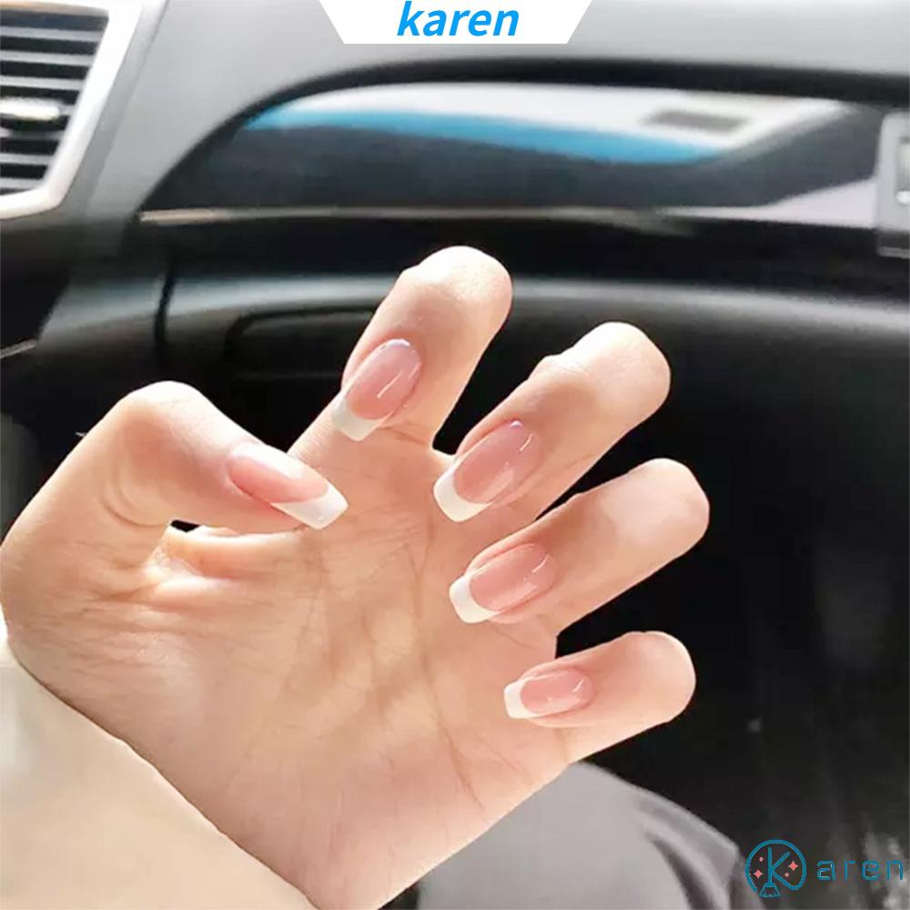 Hộp 24 Móng Tay Giả Múa Bale Có Thể Tháo Rời Che Phủ Toàn Diện