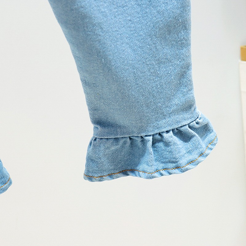 Quần Jeans Dài Thời Trang Cho Bé Gái