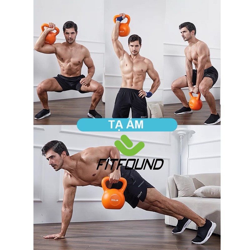 KETTLEBEL - 20LB ~ 9.1KG Tạ Bình Vôi,Tạ Ấm Tập Gym Tập Mông Đùi