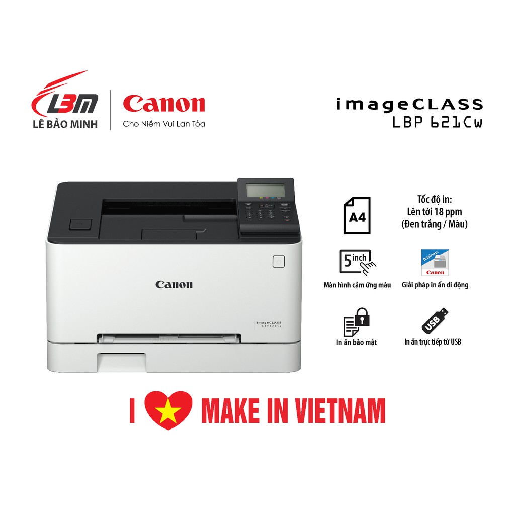 Máy in laser màu Canon LBP621cw - chính hãng
