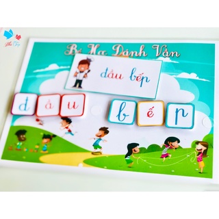 Học liệu ghép vần - Đồ chơi ghép vần montessori