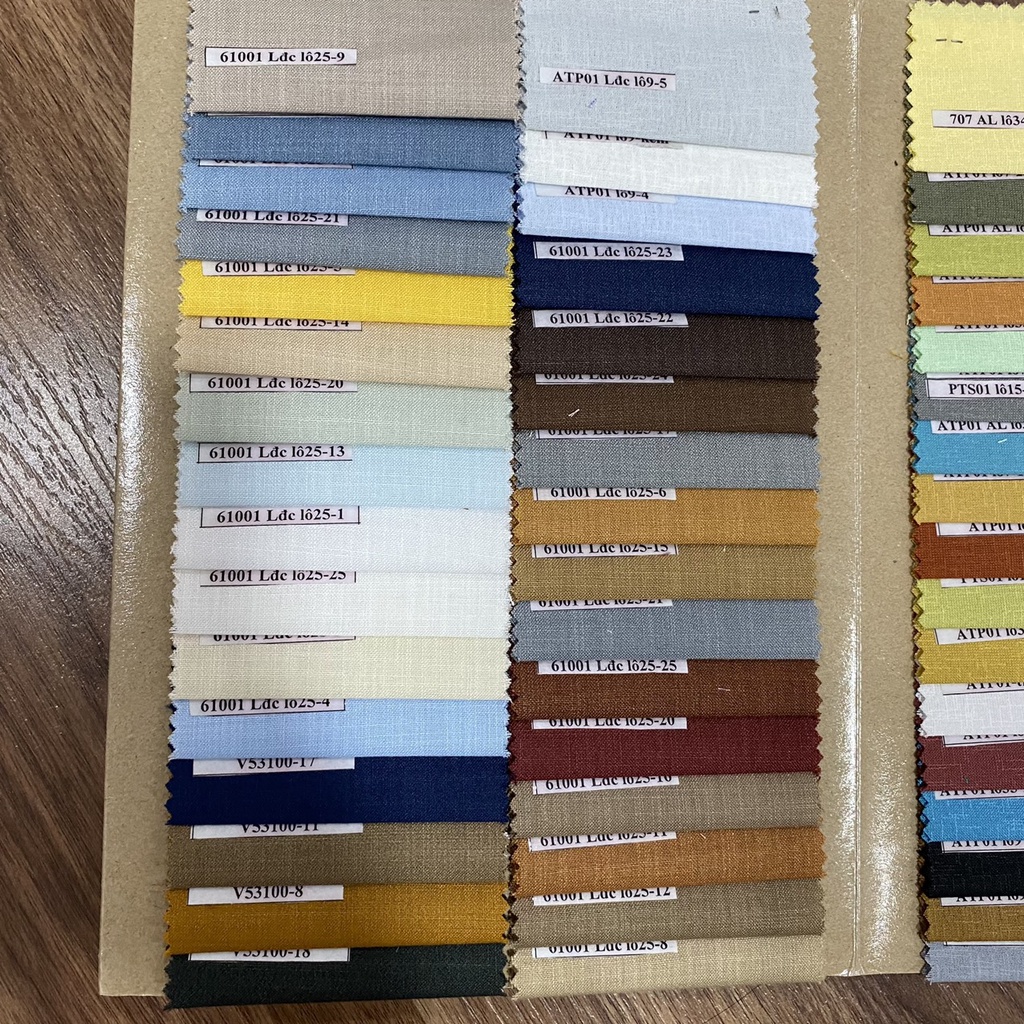 Vải linen Cotton không nhăn may áo sơ mi VA11