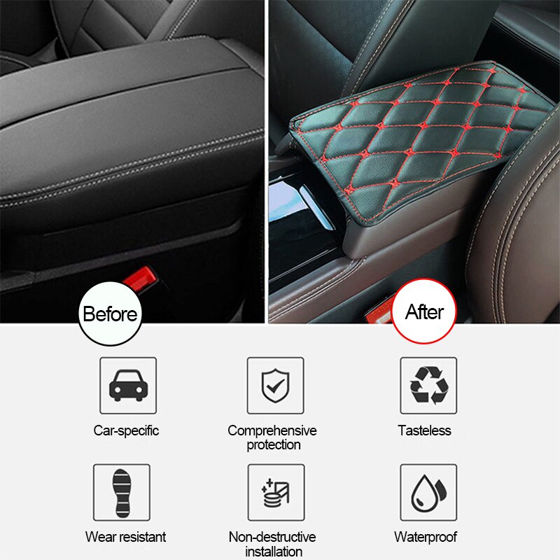 Đệm bọc hộp tỳ tay xe hơi SEAMETAL da siêu sợi chất lượng cao nhiều màu sắc tùy chọn