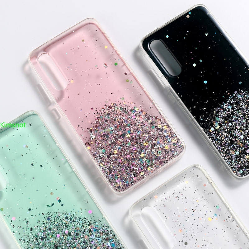 Glitter Starry Sky Series Case OPPO A52 A92 A92s A31 2020 A9 A5 2020 F15 Reno 3 A1K F11 Pro A5s A3s Jelly Meteor Transparent Soft case