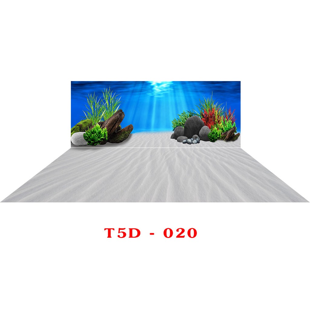 Tranh 3D bể cá mã T5D-020 kt (60,80,90,100,1m2,1m5,1m6)