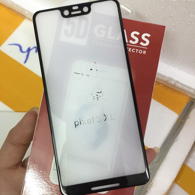 Kính full màn 5D xịn cho HTC Pixel 3 XL loại tốt