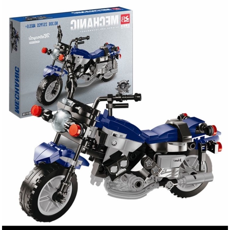 Xếp hình thông minh nonlego xe motor