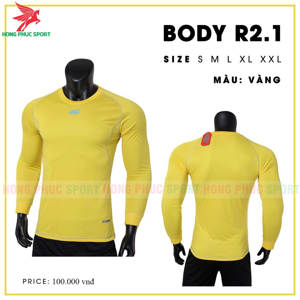 ÁO GIỮ NHIỆT NAM BODY RIKI R2.1 TAY DÀI CỰC ĐẸP