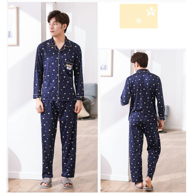 Bộ đồ ngủ pyjama nam 2018 Hàn Quốc cao cấp 109