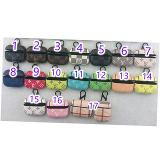 Vỏ bảo vệ hộp sạc tai nghe Airpods 1 / 2 Airpods 3 Pro Bluetooth họa tiết thương hiệu LV hình Oval