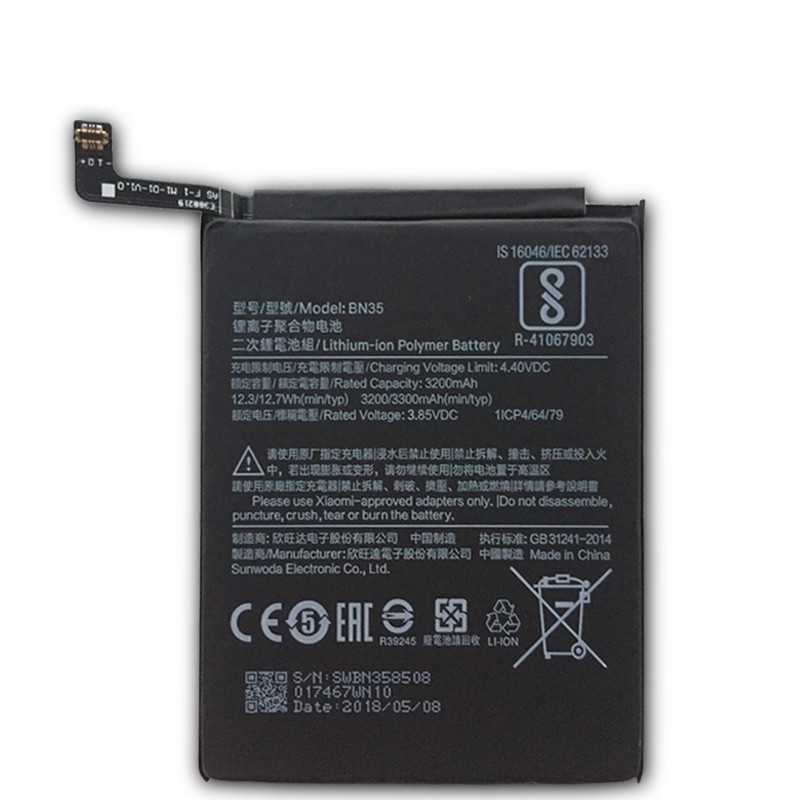 Pin điện thoại Xiaomi redmi 5 BN35 zin, thay pin điện thoại redmi 5 BN35 chính hãng