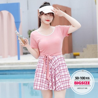 đồ bơi nữ ⚡️BIGSIZE⚡️ Bộ Đồ Bơi Một Mảnh Che Bụng Dáng Ôm Thời Trang Mùa Xuân Cho Học Sinh