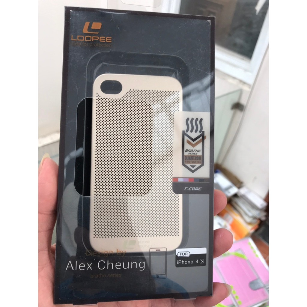 ỐP lưng lưới tản nhiệt loopee IPhone 4 4s