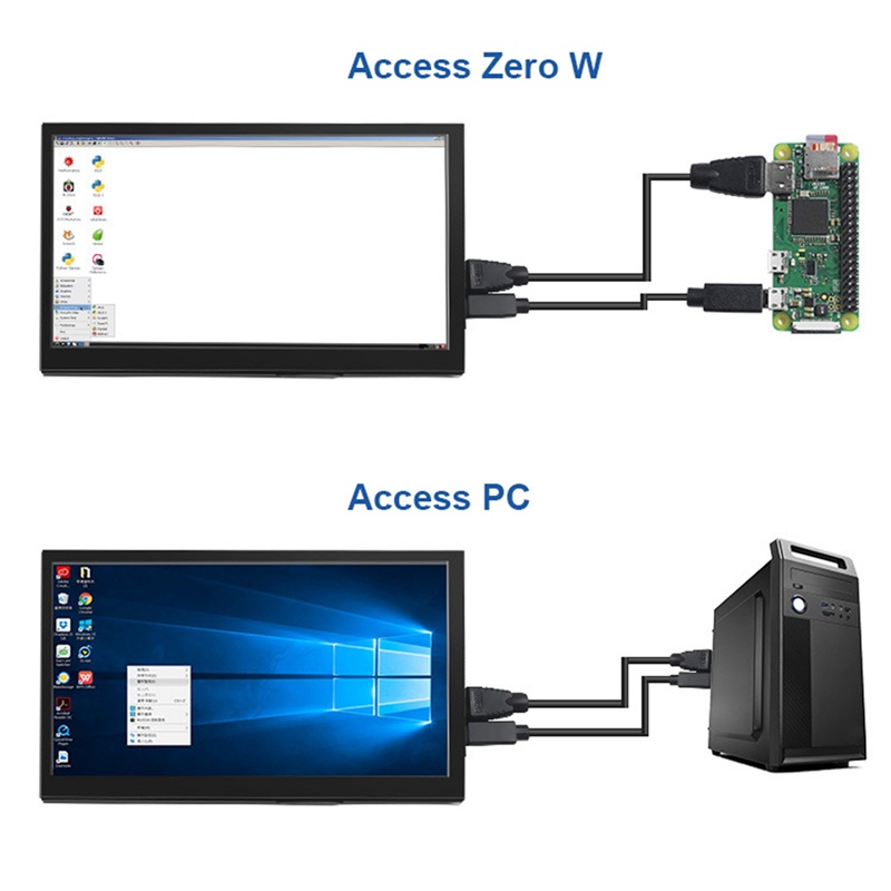 Màn Hình Cảm Ứng LCD 7 Inch 1024X600 Chuyên Dụng Cho Raspberry Pi