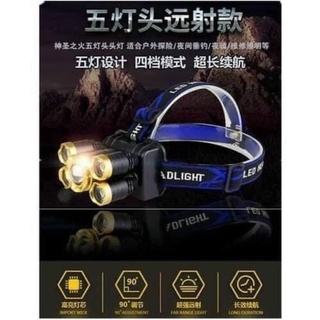 Đèn  pin đội đầu 5 bóng siêu sáng