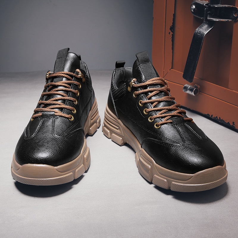 giày nam giày boot nam giày nam cao cổ boots giày cao cổ Chelsea boots Giày Bốt Da Thời Trang Dành Cho Nam | BigBuy360 - bigbuy360.vn