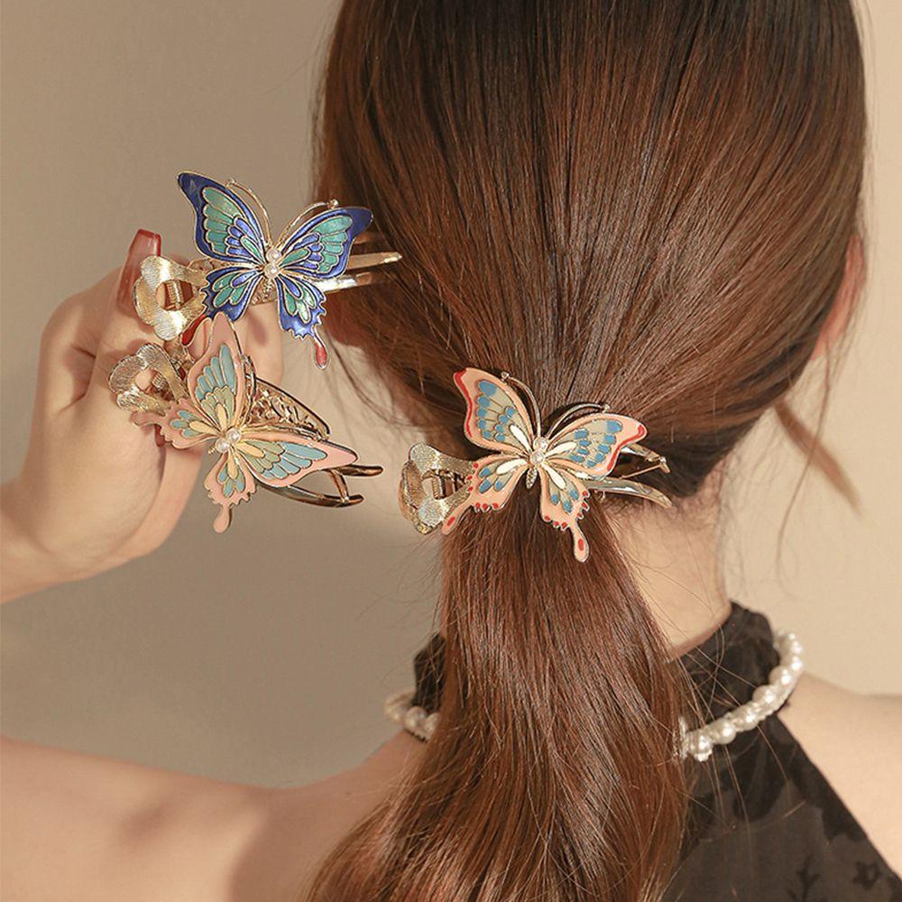 Kẹp Tóc Càng Cua Nhỏ Cố Định Tóc Đuôi Ngựa Phong Cách Cổ Điển Dễ Thương Sáng Tạo WMES15H