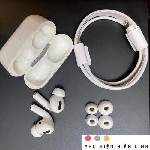 Airpods Pro tai nghe không dây bluetooth cảm biến đa điểm, định vị, đổi tên âm thanh cực chuẩn