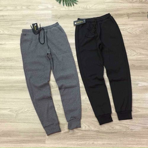 Quần nỉ nữ Jogger len tăm bo gấu