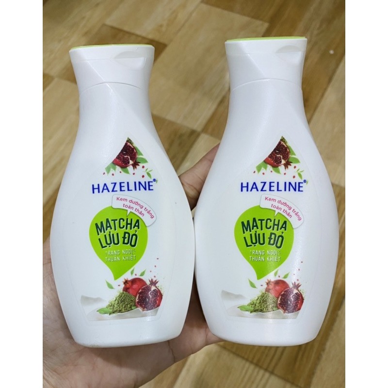 Sữa dưởng thể Hazaline matcha lựu đỏ 140ml