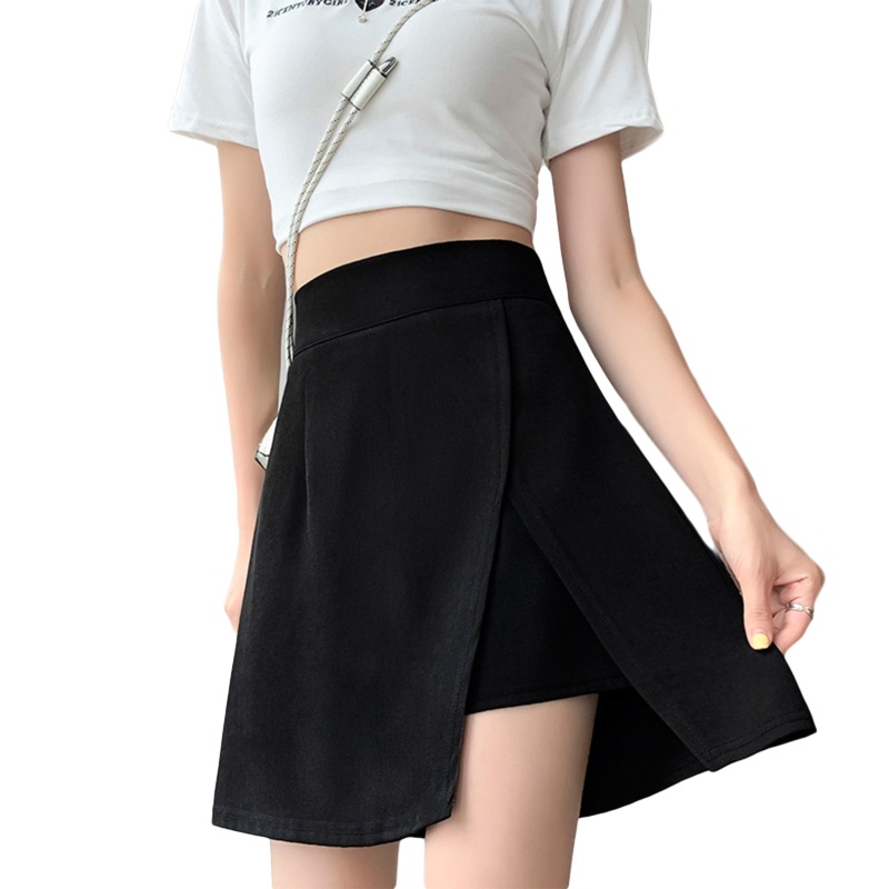 Chân Váy Chữ A Lưng Cao Xẻ Tà Thời Trang
