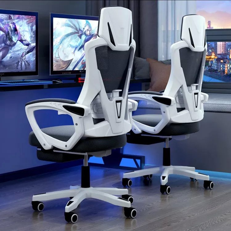 Ghế xoay văn phòng,ghế làm việc ngồi học lưng lưới thoáng khí có gác chân ngả lưng tựa đầu nghỉ trưa chống mỏi