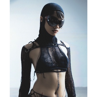 " ÁO ĐAN LEN CÓ NÓN - SIGMA KNIT BALACLAVA TOP "