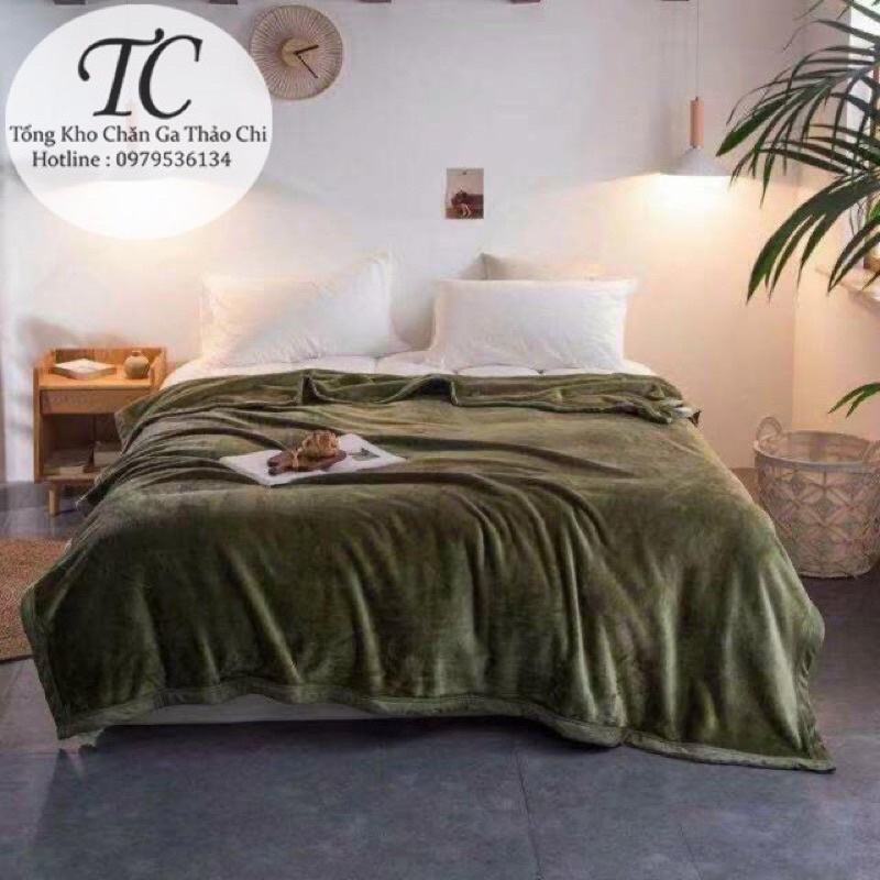 ☘️Chăn Tuyết Nhung Muji 2 Lớp Nhập Khẩu Siêu Mềm Mịn- Kích Thước 2m x 2m3☘️