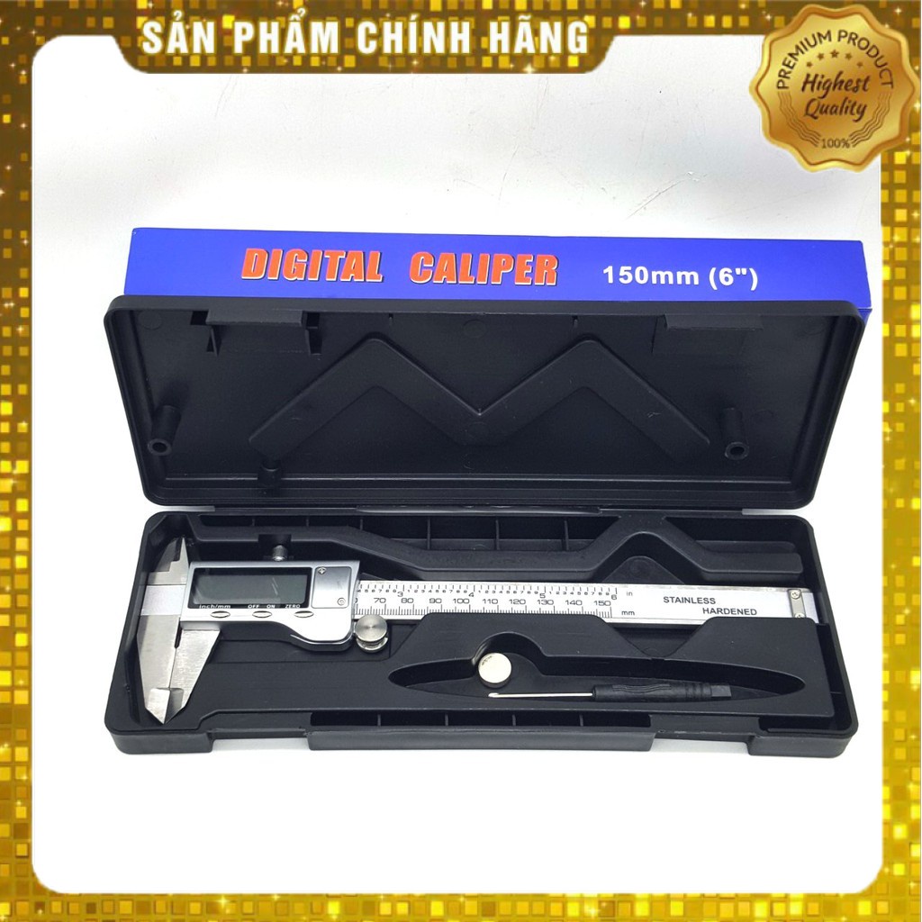 THƯỚC KẸP ĐIỆN TỬ CAO CẤP 150 MM HỘP XANH CAO CẤP