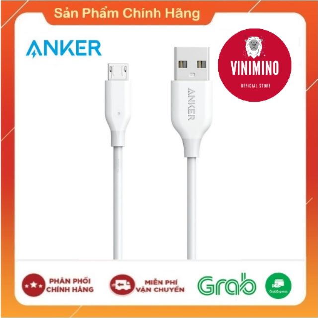 [Chính hãng] Dây cáp sạc Anker PowerLine Micro USB A8132 - 0.9m | Vinimino