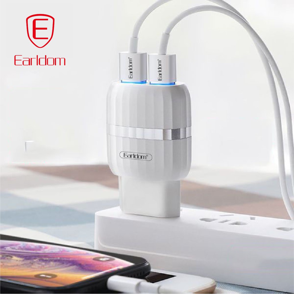 Bộ sạc sạc nhanh 2.4A Earldom ES - 144