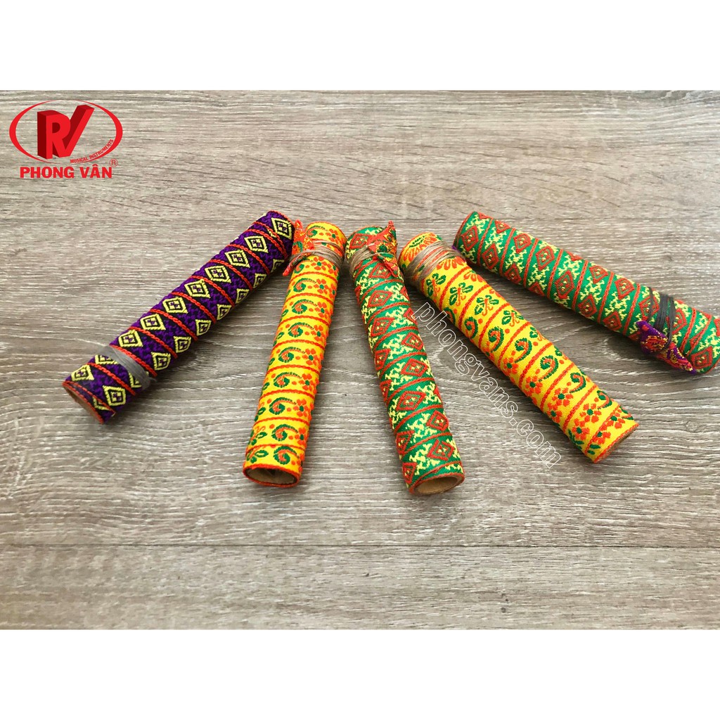 Kèn môi dân tộc 2 lưỡi lớn - họa tiết thổ cẩm