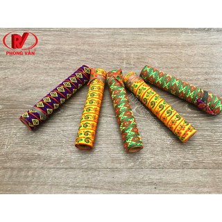 Kèn môi dân tộc 2 lưỡi lớn - họa tiết thổ cẩm
