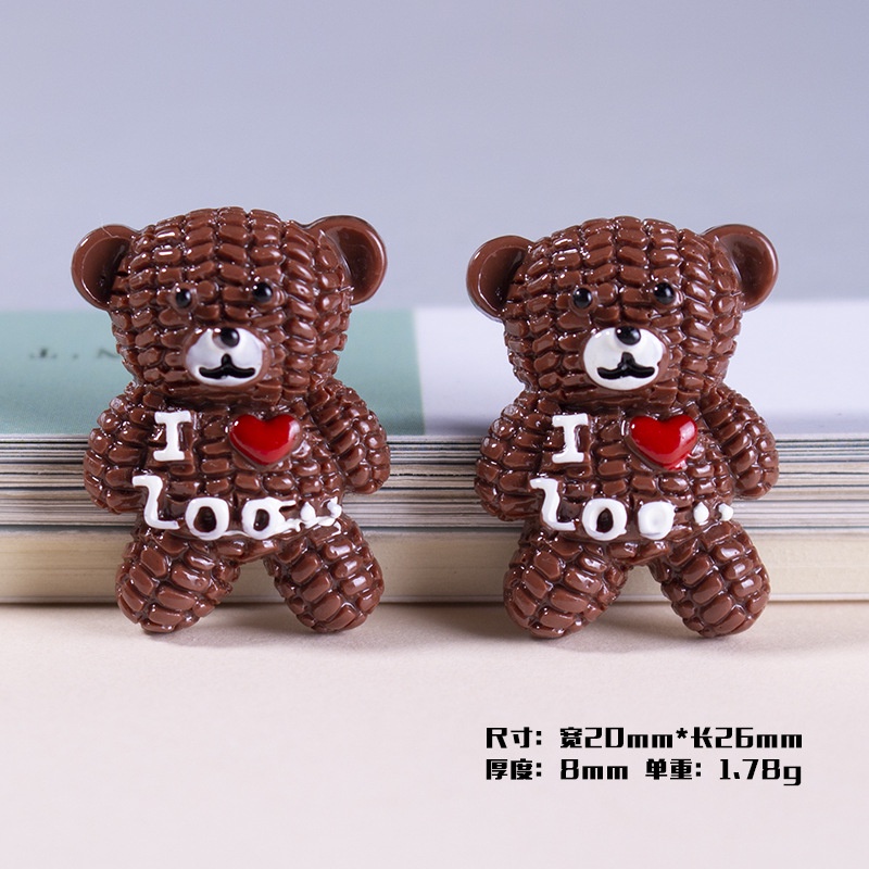 5 mô hình bánh donut giả màu tối dùng để trang trí ốp điện thoại tiện lợi