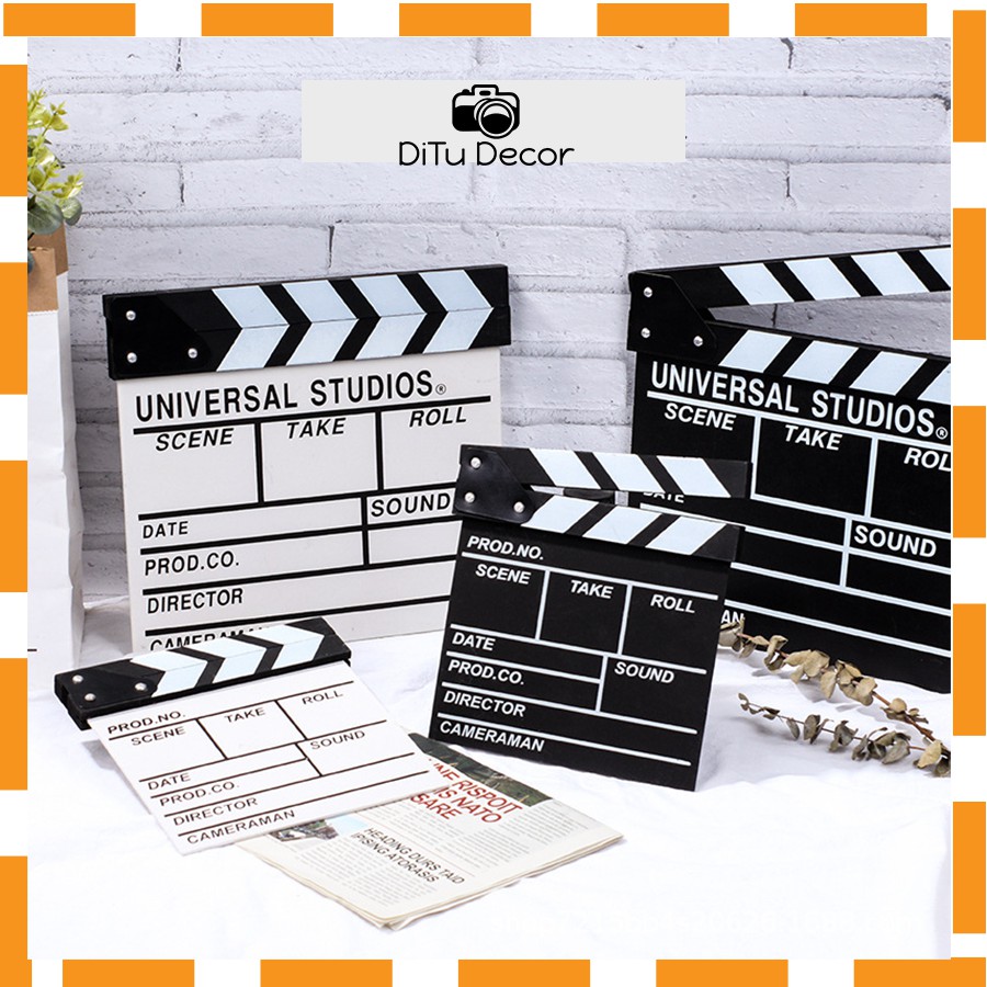 Bảng đạo diễn chụp ảnh, bảng clapper board quay phim - Ditu Home