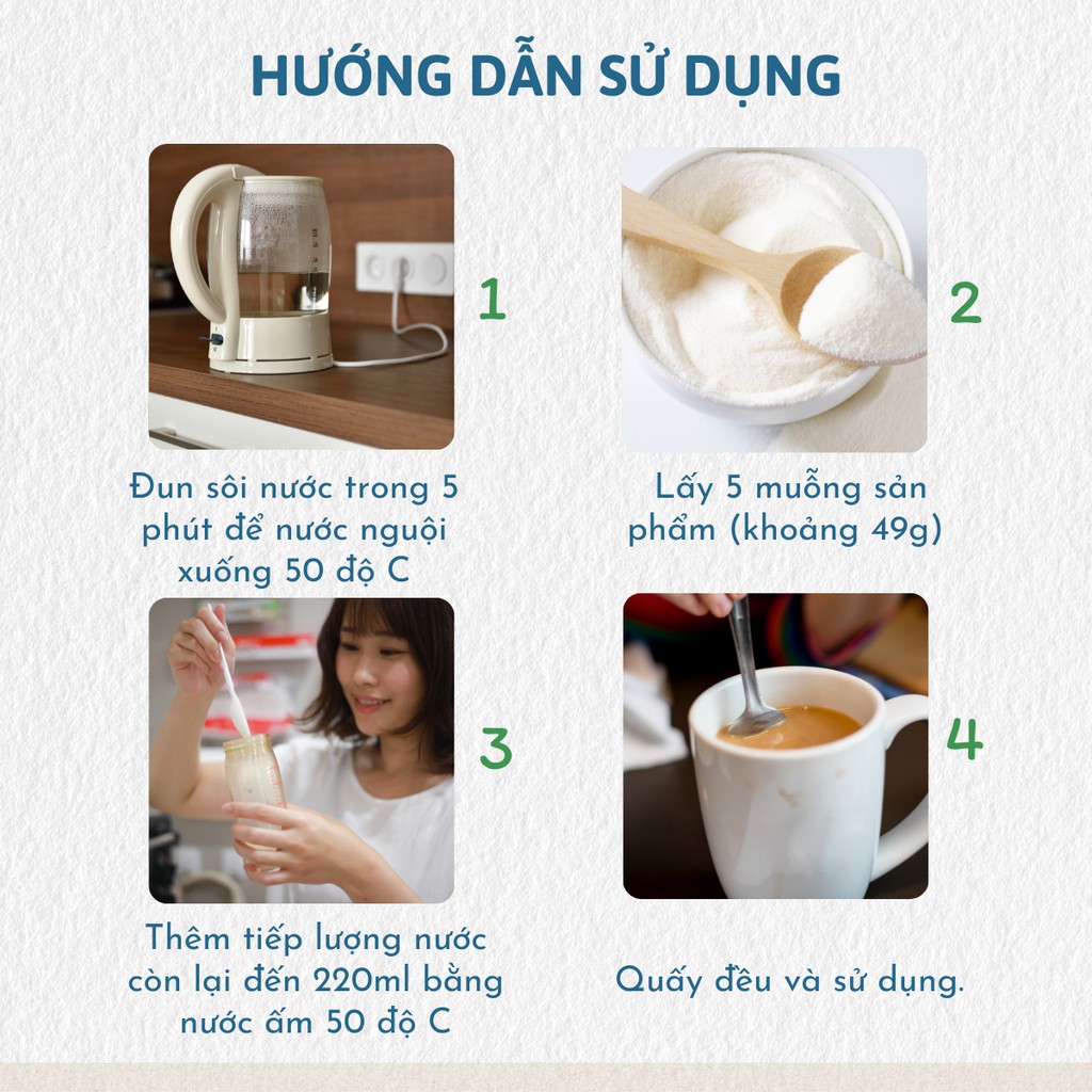 Sữa bột Hogi dành cho người tiểu đường 400g, sữa uống giúp ổn định đường huyết ST02