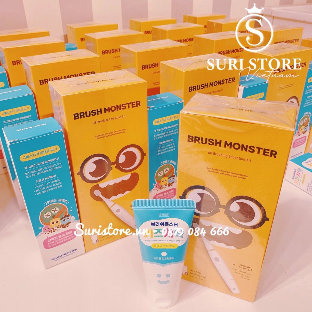 [Brush Monster]Bàn chải điện thông minh hướng dẫn chải răng qua app điện thoại