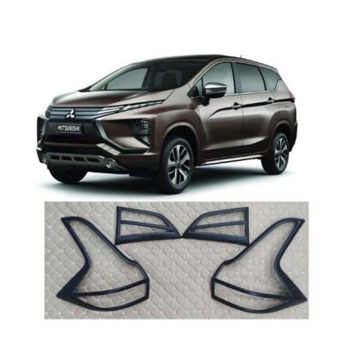 Ốp Viền Đèn Hậu xe Mitsubishi Xpander 2019-2020 nhựa đen, không dùng cho CROSS