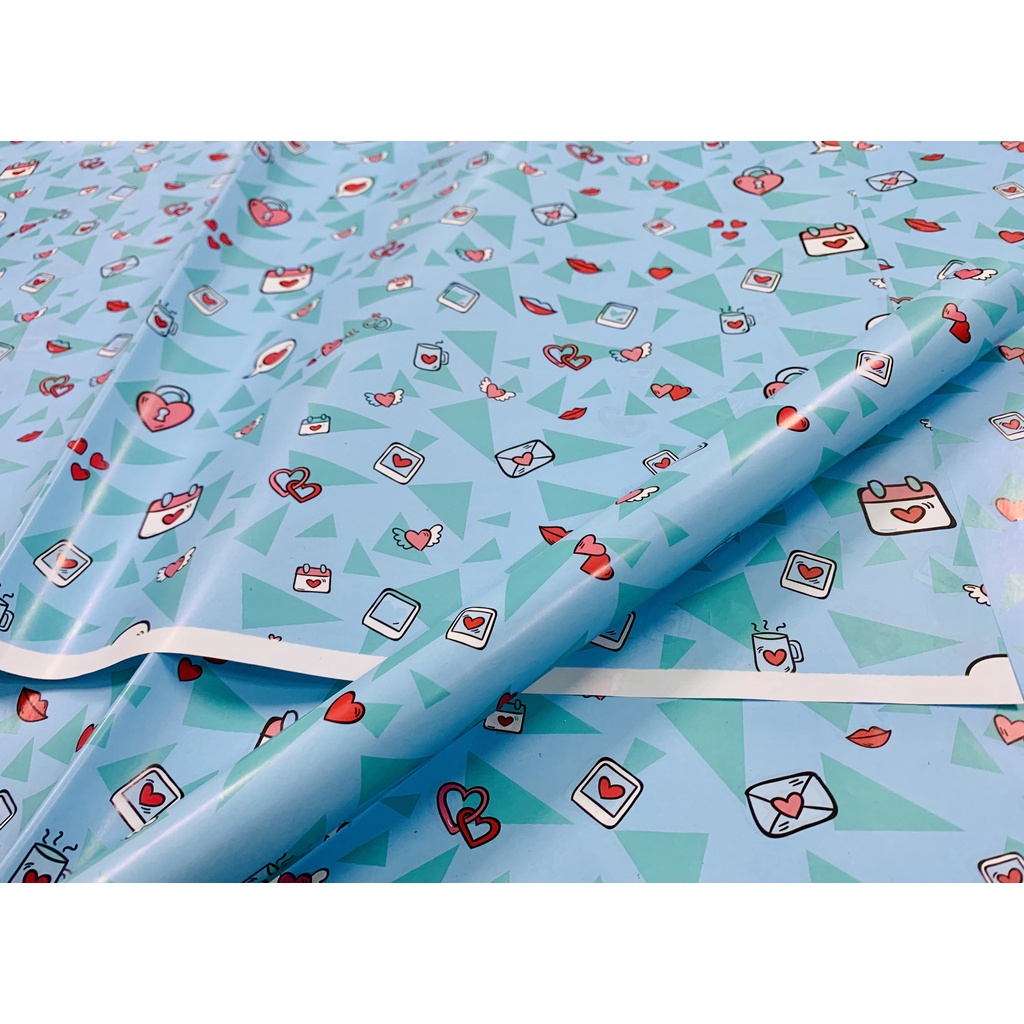 Sỉ Giấy gói quà, bao tập, gói hoa nền kem cực sang - xấp 50 tờ - Brendo Store