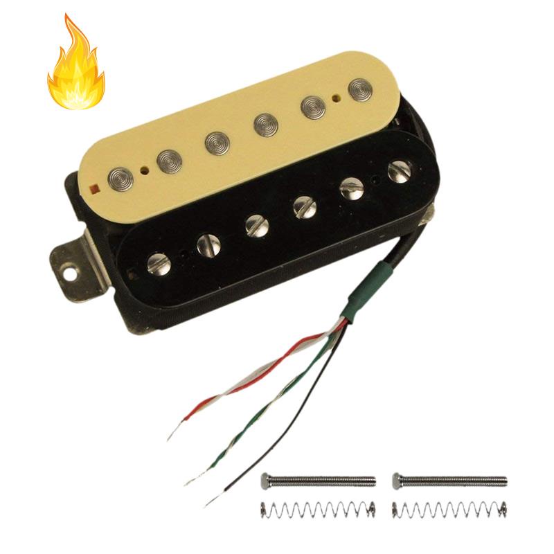 Bộ pickup Humbucker lõi đôi đầu ra cao tần màu đen họa tiết ngựa vằn cho đàn guitar
