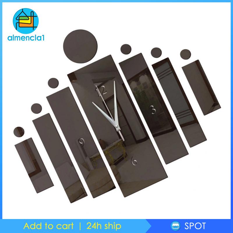 1 Đồng Hồ Dán Tường 3d Kiểu Dáng Hiện Đại