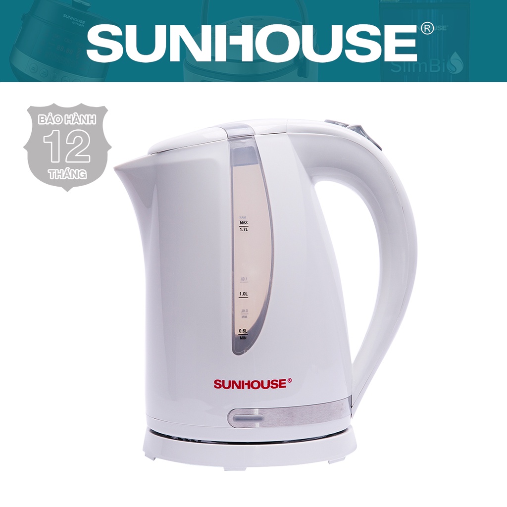 Ấm siêu tốc nhựa 1.7L SUNHOUSE SHD1300