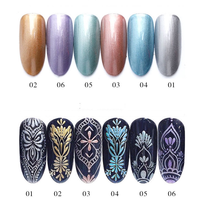 Gel metan vẽ viền móng siêu đặc, gel nhũ trang trí móng tay nghệ thuật, hũ 8ml