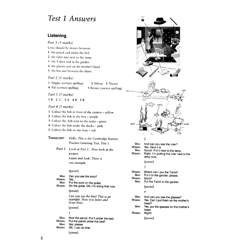 Sách - Cambridge Young Learners English Tests 6 Starters Answer Booklet