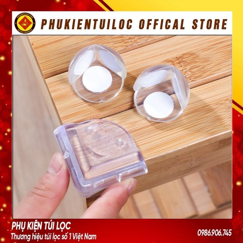 Miếng Silicon Bọc Cạnh Bàn, Bịt Che Góc Nhọn TRONG SUỐT- Tránh Va Đập Cho Bé (Trái Tim/Mặt Cười/Đầu Tròn)