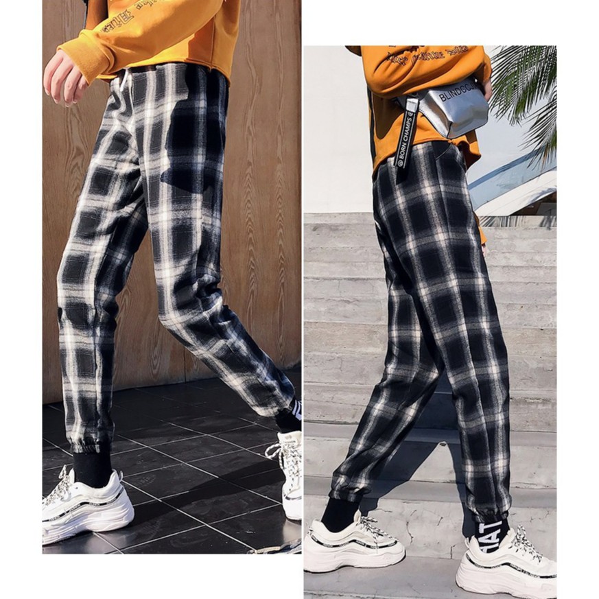 Quần dài kẻ sọc caro đơn giản dành cho nữ | BigBuy360 - bigbuy360.vn